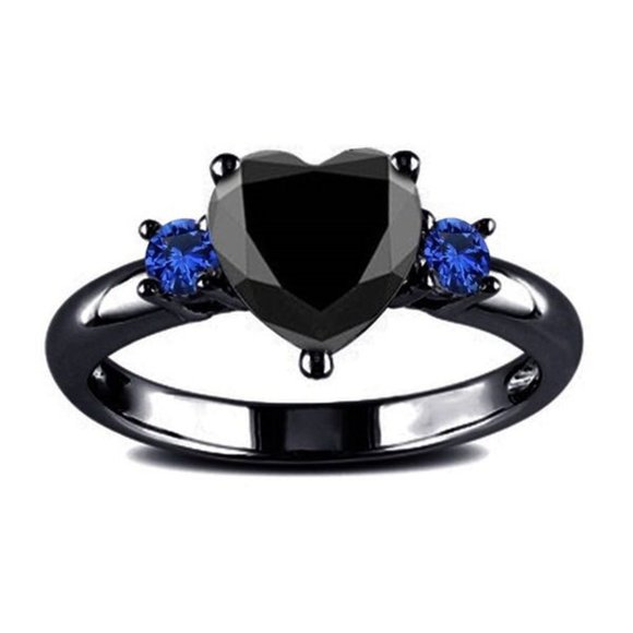 Black Heart Ring - Picture 1 of 4